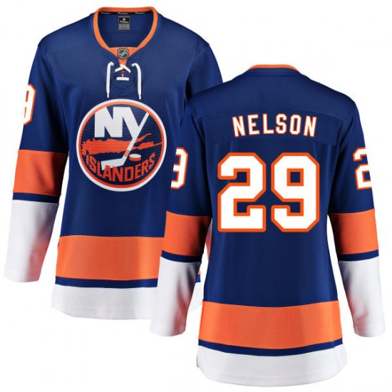 Fanatics Branded Brock Nelson New York Islanders Women's Home Breakaway Jersey - Blue
