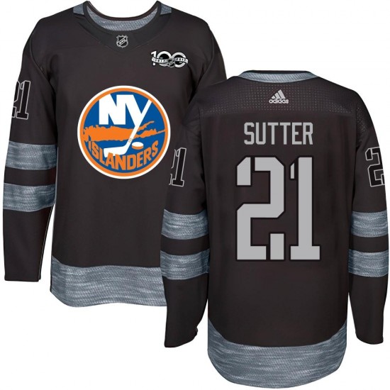 Brent Sutter New York Islanders Men's Authentic 1917- 100th Anniversary Jersey - Black