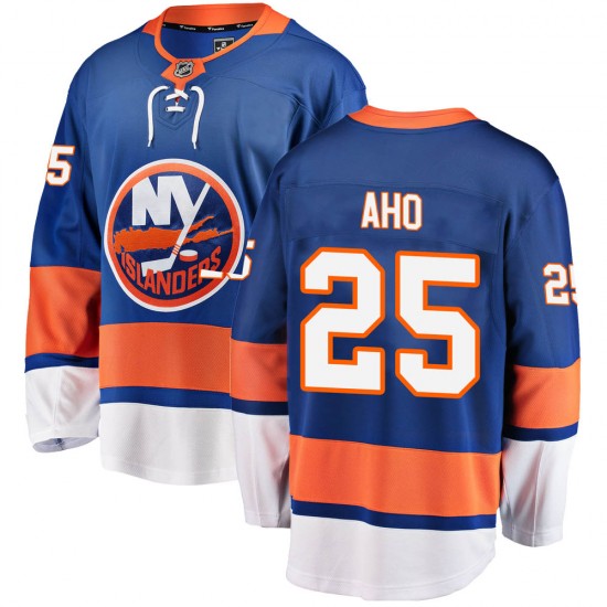 Fanatics Branded Sebastian Aho New York Islanders Youth Breakaway Home Jersey - Blue