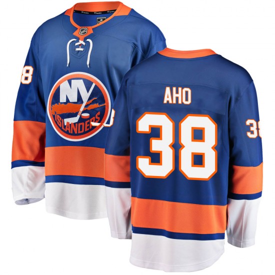 Fanatics Branded Sebastian Aho New York Islanders Youth ized Breakaway Home Jersey - Blue