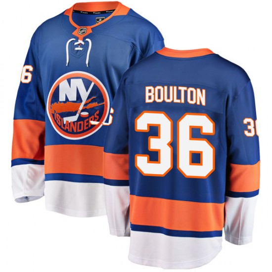 Fanatics Branded Eric Boulton New York Islanders Youth Breakaway Home Jersey - Blue