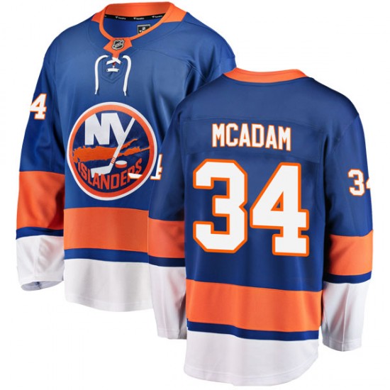 Fanatics Branded Eamon McAdam New York Islanders Youth Breakaway Home Jersey - Blue