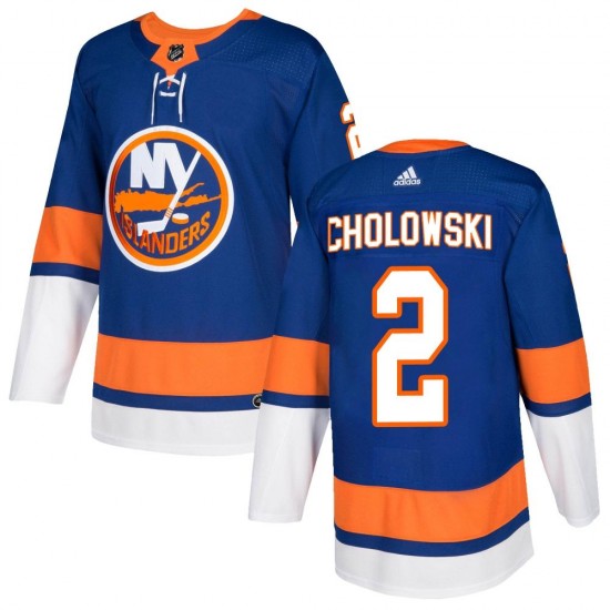 Adidas Dennis Cholowski New York Islanders Men's Authentic Home Jersey - Royal