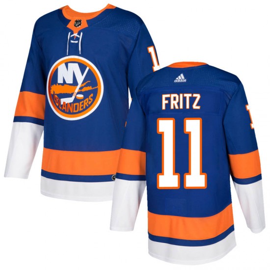Adidas Tanner Fritz New York Islanders Men's Authentic Home Jersey - Royal