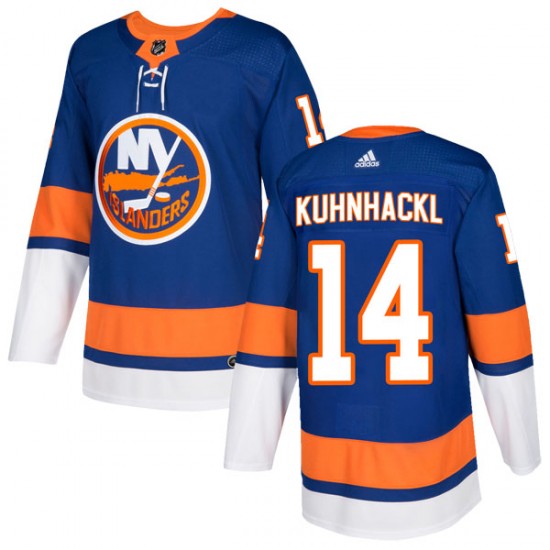 Adidas Tom Kuhnhackl New York Islanders Men's Authentic Home Jersey - Royal