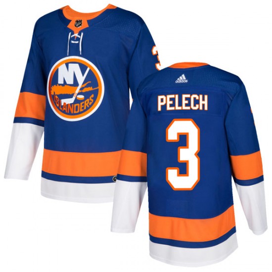 Adidas Adam Pelech New York Islanders Men's Authentic Home Jersey - Royal