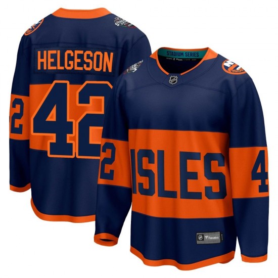 Fanatics Branded Seth Helgeson New York Islanders Men's Breakaway 2024 Stadium Series Jersey - Navy
