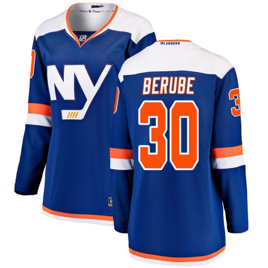 Fanatics Branded Jean-Francois Berube New York Islanders Women's Breakaway Alternate Jersey - Blue