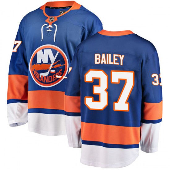 Fanatics Branded Casey Bailey New York Islanders Men's Breakaway Home Jersey - Blue