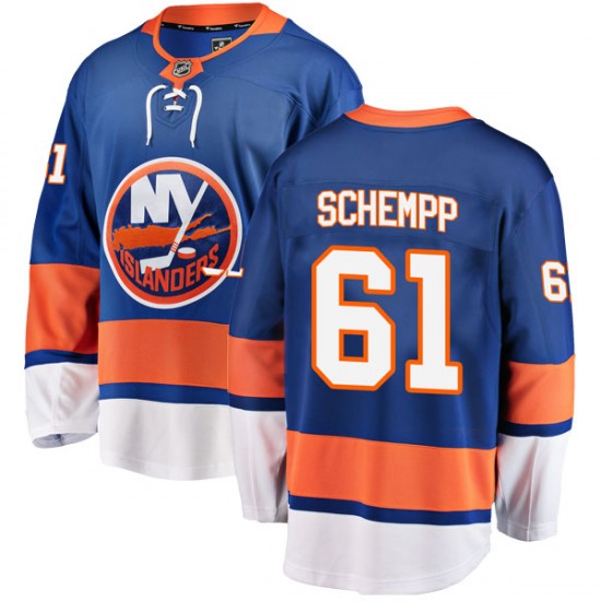 Fanatics Branded Kyle Schempp New York Islanders Men's Breakaway Home Jersey - Blue