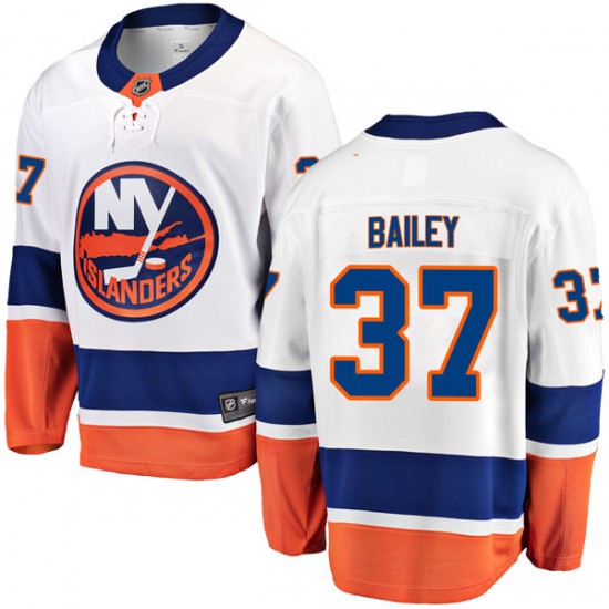 Fanatics Branded Casey Bailey New York Islanders Men's Breakaway Away Jersey - White