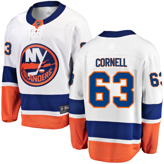 Fanatics Branded Mike Cornell New York Islanders Men's Breakaway Away Jersey - White