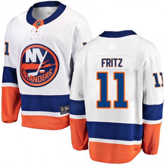 Fanatics Branded Tanner Fritz New York Islanders Men's Breakaway Away Jersey - White
