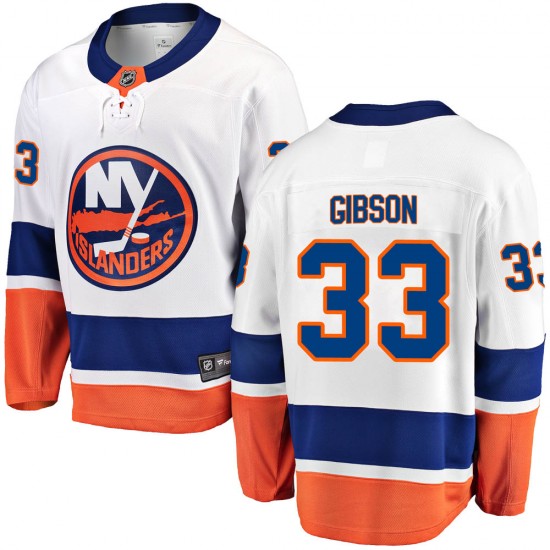 Fanatics Branded Christopher Gibson New York Islanders Men's ized Breakaway Away Jersey - White