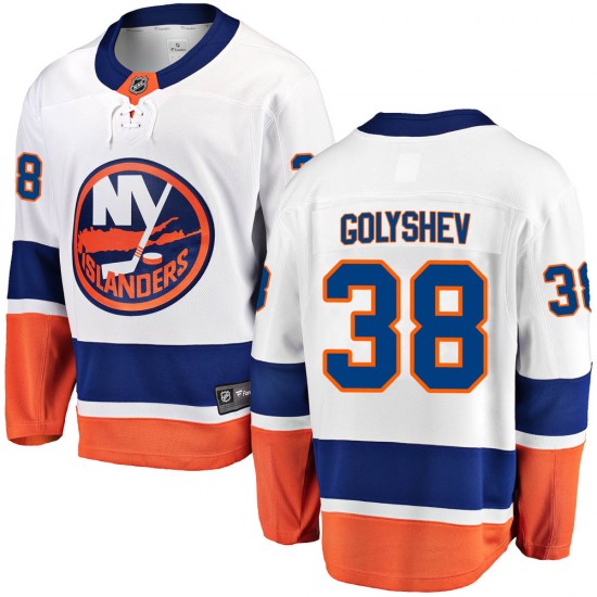 Fanatics Branded Anatoli Golyshev New York Islanders Men's Breakaway Away Jersey - White
