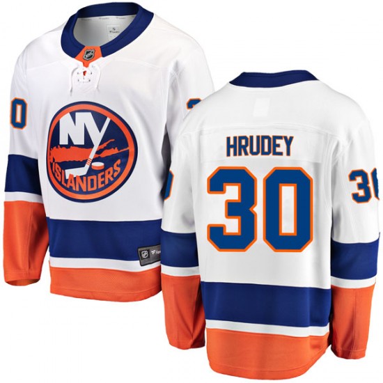 Fanatics Branded Kelly Hrudey New York Islanders Men's Breakaway Away Jersey - White