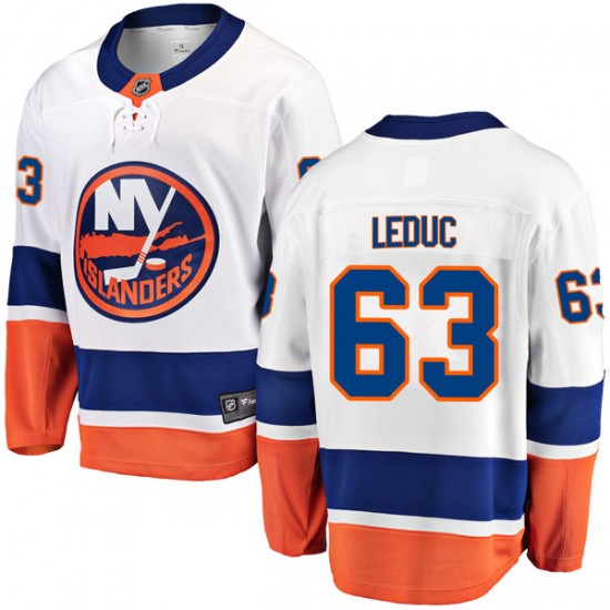 Fanatics Branded Loic Leduc New York Islanders Men's Breakaway Away Jersey - White
