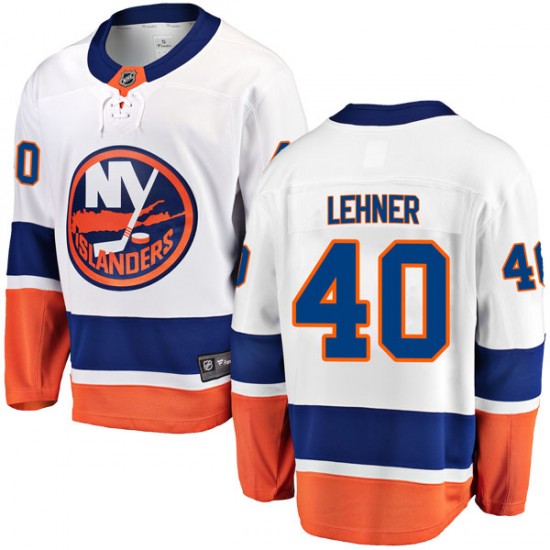Fanatics Branded Robin Lehner New York Islanders Men's Breakaway Away Jersey - White