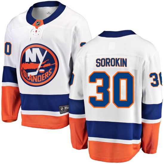 Fanatics Branded Ilya Sorokin New York Islanders Men's Breakaway Away Jersey - White
