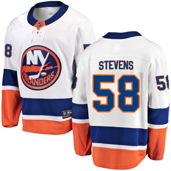 Fanatics Branded John Stevens New York Islanders Men's Breakaway Away Jersey - White