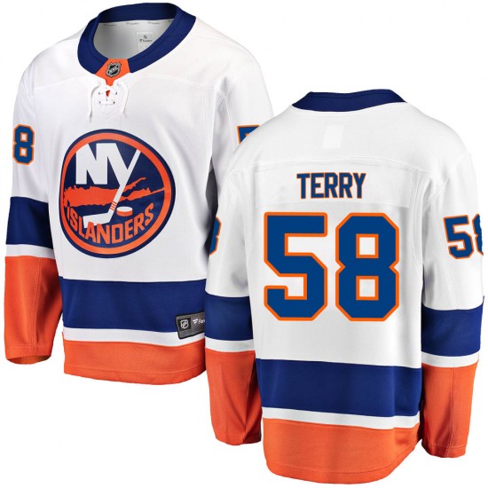 Fanatics Branded Chris Terry New York Islanders Men's Breakaway Away Jersey - White