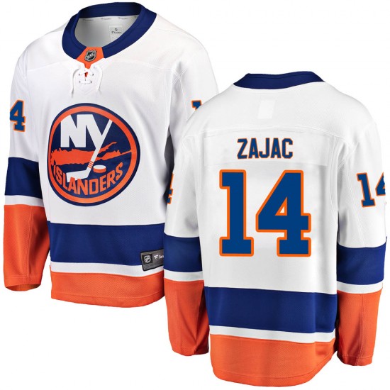 Fanatics Branded Travis Zajac New York Islanders Men's Breakaway Away Jersey - White
