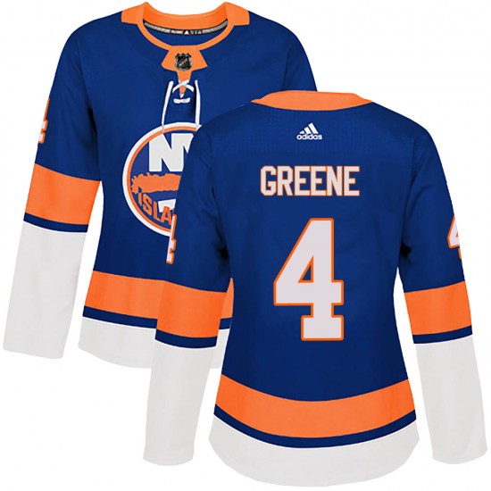 Adidas Andy Greene New York Islanders Women's Authentic Royal Home Jersey - Green