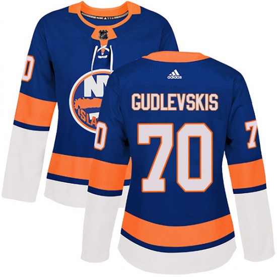 Adidas Kristers Gudlevskis New York Islanders Women's Authentic Home Jersey - Royal