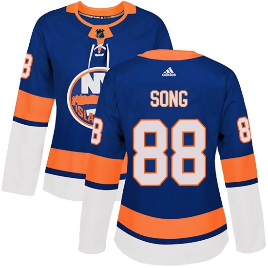 Adidas Andong Song New York Islanders Women's Authentic Home Jersey - Royal