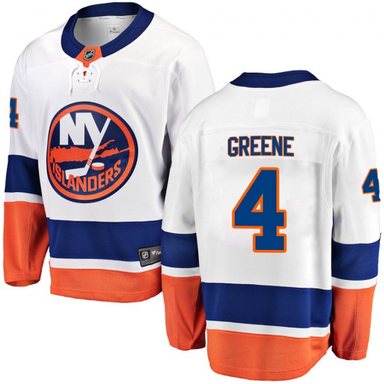 Fanatics Branded Andy Greene New York Islanders Youth Breakaway Away Jersey - White
