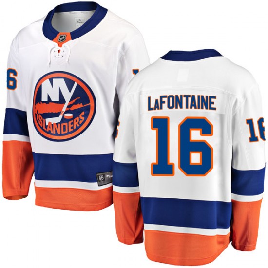 Fanatics Branded Pat LaFontaine New York Islanders Youth Breakaway Away Jersey - White