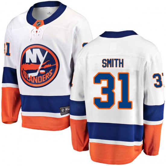 Fanatics Branded Billy Smith New York Islanders Youth Breakaway Away Jersey - White