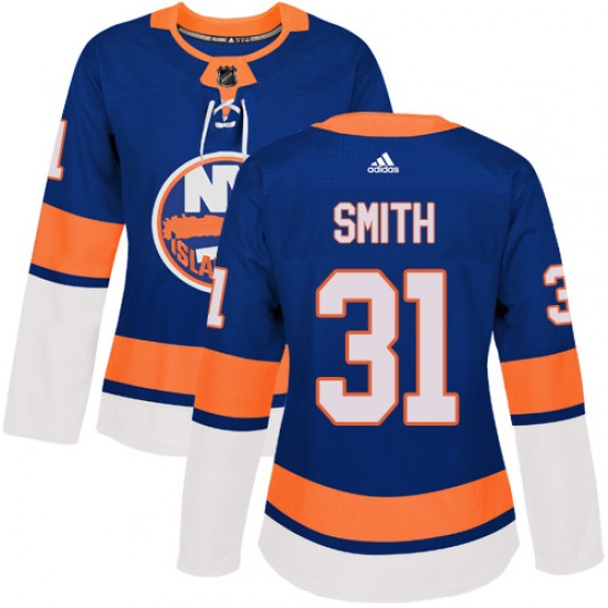 Adidas Billy Smith New York Islanders Women's Authentic Home Jersey - Royal Blue