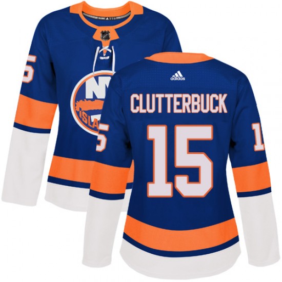 Adidas Cal Clutterbuck New York Islanders Women's Authentic Home Jersey - Royal Blue