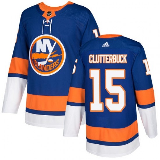 Adidas Cal Clutterbuck New York Islanders Youth Authentic Home Jersey - Royal Blue