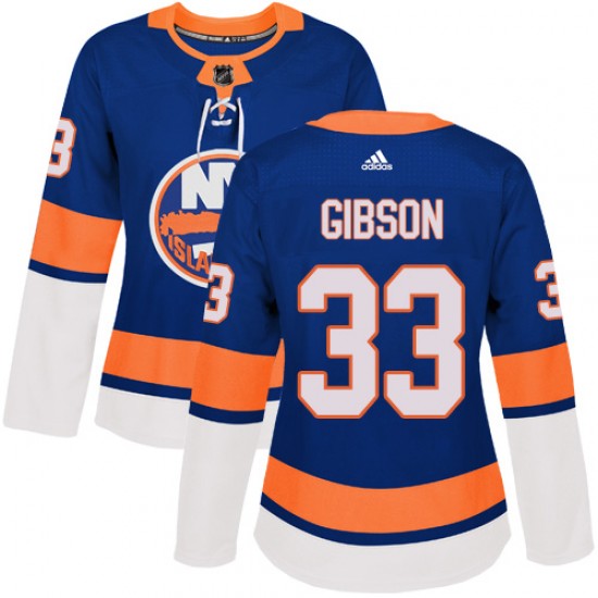 Adidas Christopher Gibson New York Islanders Women's Authentic Home Jersey - Royal Blue