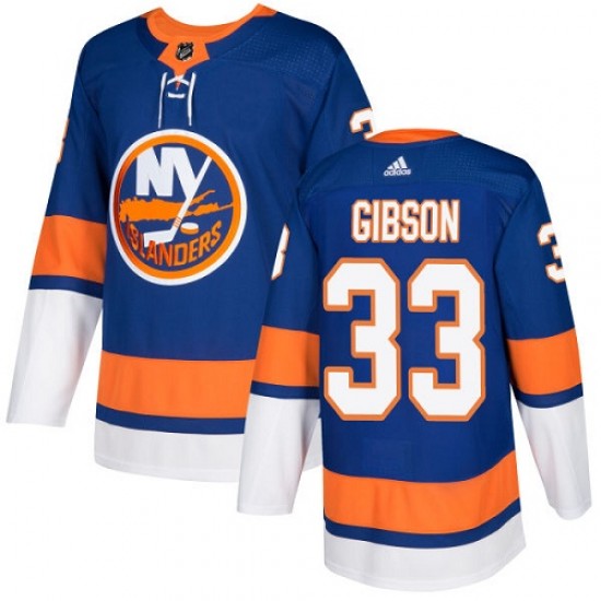 Adidas Christopher Gibson New York Islanders Youth Authentic Home Jersey - Royal Blue