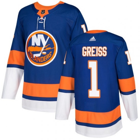 Adidas Thomas Greiss New York Islanders Youth Authentic Home Jersey - Royal Blue