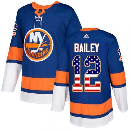 Adidas Josh Bailey New York Islanders Youth Authentic USA Flag Fashion Jersey - Royal Blue