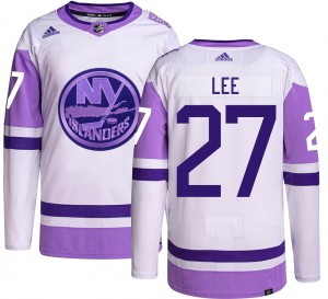 Adidas Men's Anders Lee New York Islanders Men's Authentic Hockey Fights Cancer Jersey