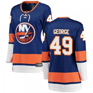 Fanatics Branded Isaiah George New York Islanders Women's Breakaway Home Jersey - Blue