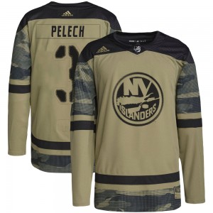 Adidas Adam Pelech New York Islanders Youth Authentic Military Appreciation Practice Jersey - Camo