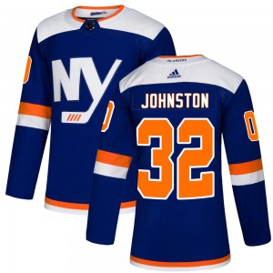 Adidas Ross Johnston New York Islanders Men's Authentic Alternate Jersey - Blue