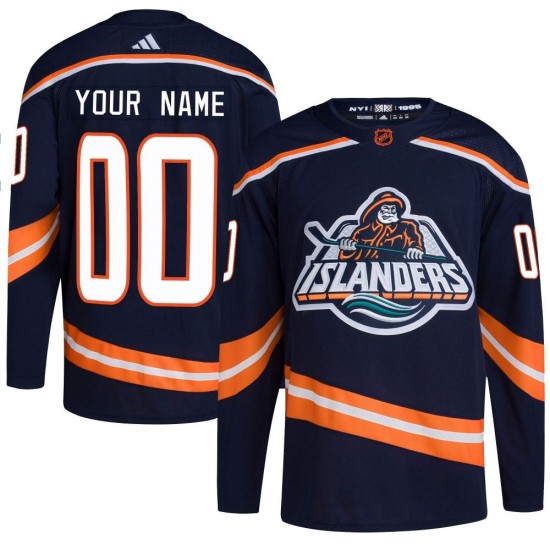 Adidas Custom New York Islanders Men's Authentic Custom Reverse Retro 2