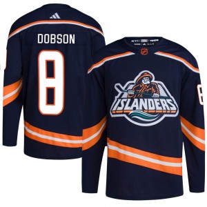 Adidas Noah Dobson New York Islanders Men's Authentic Reverse Retro 2.0 Jersey - Navy