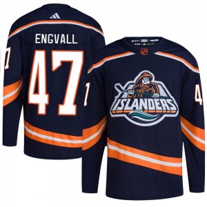 Adidas Pierre Engvall New York Islanders Men's Authentic Reverse Retro 2.0 Jersey - Navy