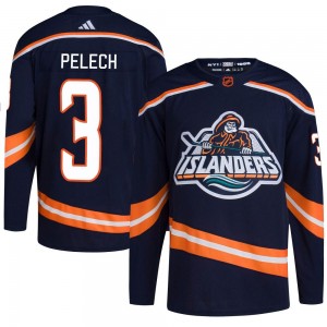 Adidas Adam Pelech New York Islanders Men's Authentic Reverse Retro 2.0 Jersey - Navy