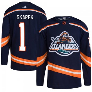 Adidas Jakub Skarek New York Islanders Men's Authentic Reverse Retro 2.0 Jersey - Navy