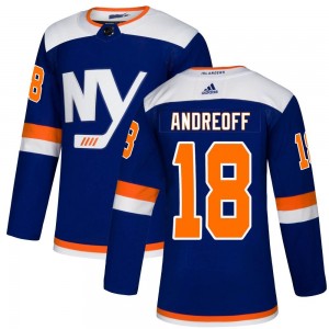 Adidas Andy Andreoff New York Islanders Youth Authentic Alternate Jersey - Blue