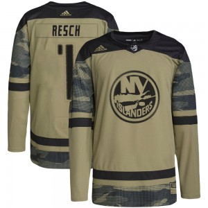 Adidas Glenn Resch New York Islanders Men's Authentic Military Appreciation Practice Jersey - Camo